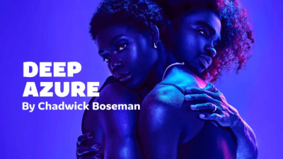 Poster advertising Deep Azure as part of Read About Stuff's London Theatre Preview: The West End and Off-West End To Look Out For in February 2026