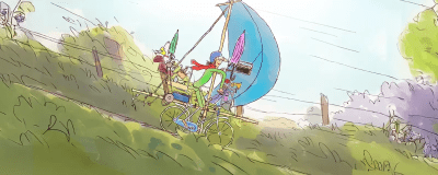 Poster advertising Quentin Blake's Mrs Armitage on Wheels as part of Read About Stuff's London Theatre Preview: The West End and Off-West End To Look Out For in February 2026